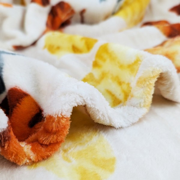 Фото - Плед полуторный Love You Travel Котики бежевый 150x200 см (88183)