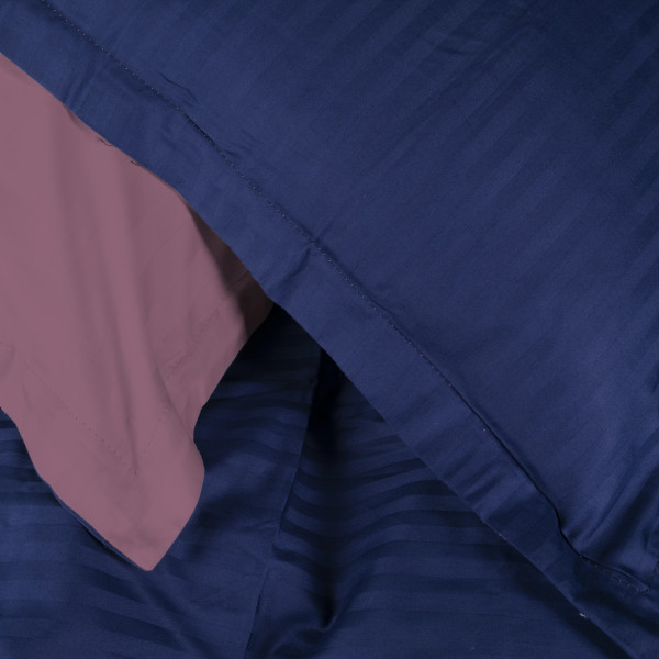 Фото - Комплект постільної білизни дитячий MirSon Satin Stripe 30-0020 + 30-0008 Lovelin 110х140 (2200005247488)