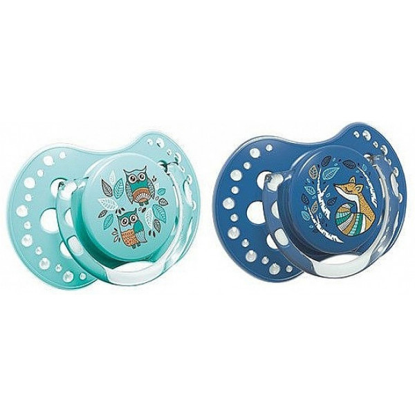 Фото - Симетрична пустушка Lovi Folky силиконовая, 2 шт.  (22/842boy)