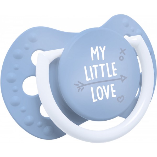 Фото - Симметричная пустышка Lovi MY LITTLE LOVE силиконовая 0-2 мес., 2 шт. (22/847boy)