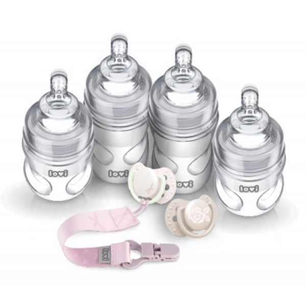Фото - Пляшка для годування Lovi Стартовий набір для новонароджених Baby Shower Girl (0359)