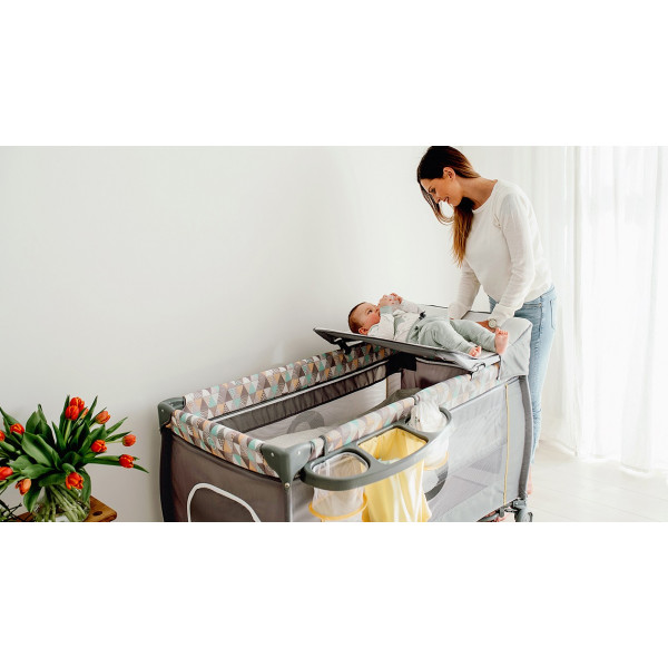 Фото - Манеж-кровать Lionelo Sven Plus Grey Scandi