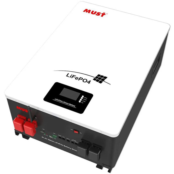 Фото - Батарея для сонячного інвертора Must LiFePO4 25.6V 100Ah 2.56kWh (LP16-24100)