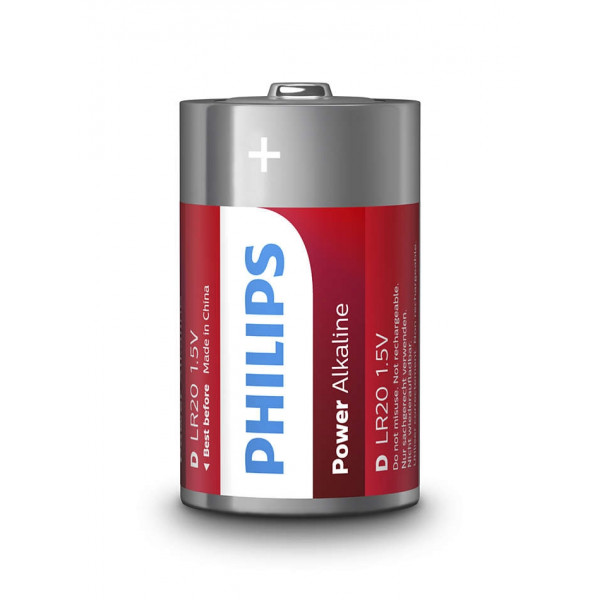 Фото - Батарейка тип D (LR-20) Philips Power Alkaline D BLI 2 (LR20P2B/10)
