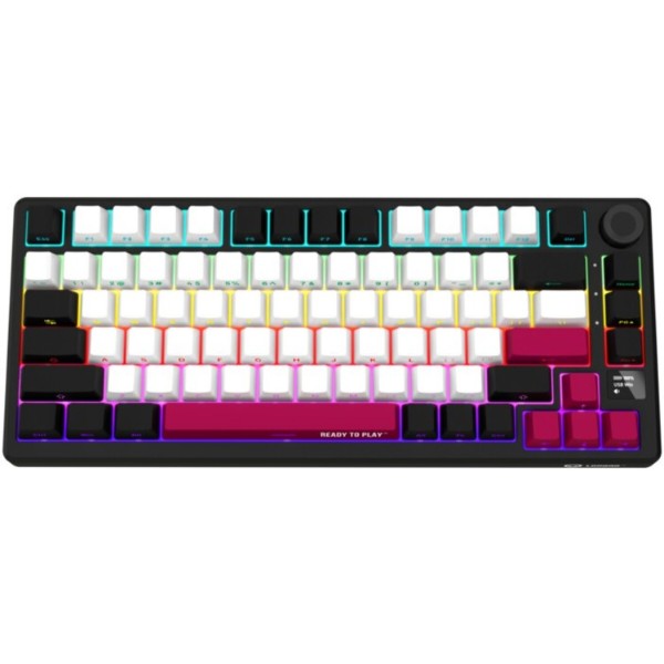Фото - Клавиатура беспроводная игровая Lorgar KBP7075W Wireless Gaming Mechanical Pro Black-Red (LRG-KBP7075W-BK-US)