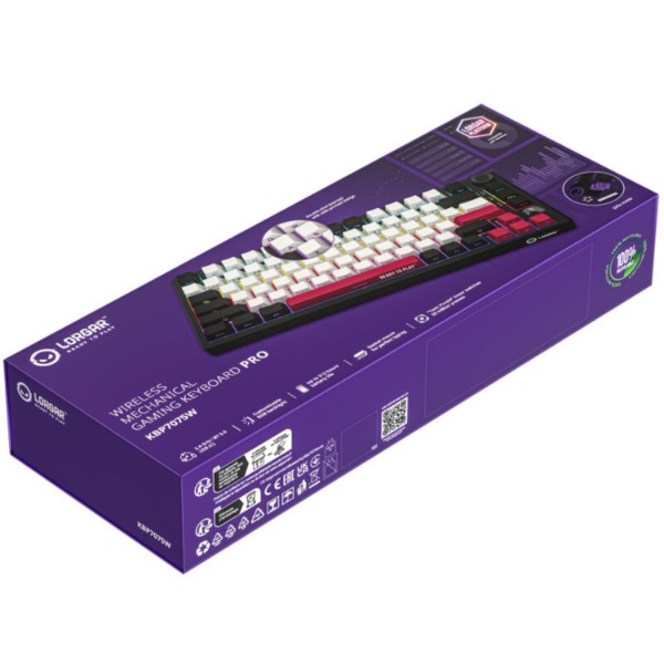 Фото - Клавиатура беспроводная игровая Lorgar KBP7075W Wireless Gaming Mechanical Pro Black-Red (LRG-KBP7075W-BK-US)
