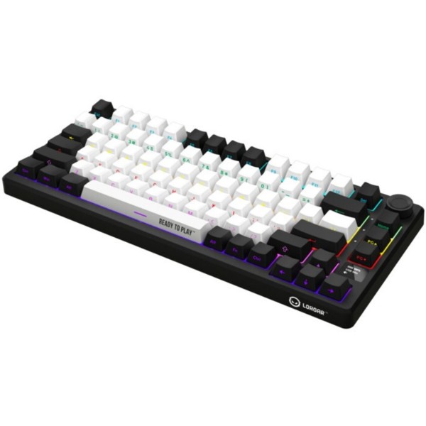Фото - Клавиатура беспроводная игровая Lorgar KBP7075W Wireless Gaming Mechanical Pro Black-Red (LRG-KBP7075W-BK-US)