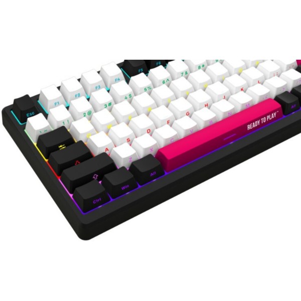 Фото - Клавиатура беспроводная игровая Lorgar KBP7075W Wireless Gaming Mechanical Pro Black-Red (LRG-KBP7075W-BK-US)