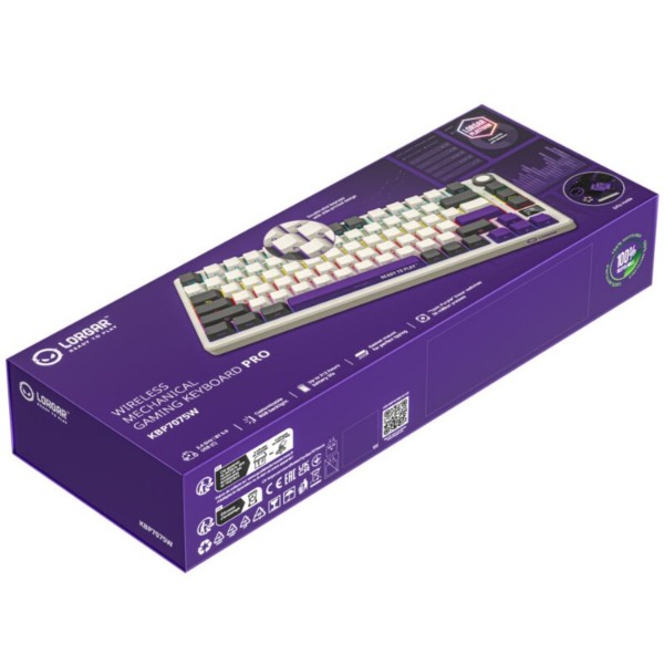 Фото - Клавиатура беспроводная игровая Lorgar KBP7075W Wireless Gaming Mechanical Pro Beige (LRG-KBP7075W-RT-US)