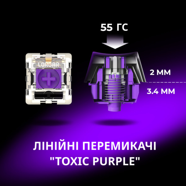 Фото - Клавиатура беспроводная игровая Lorgar KBP7075W Wireless Gaming Mechanical Pro White (LRG-KBP7075W-WH-US)