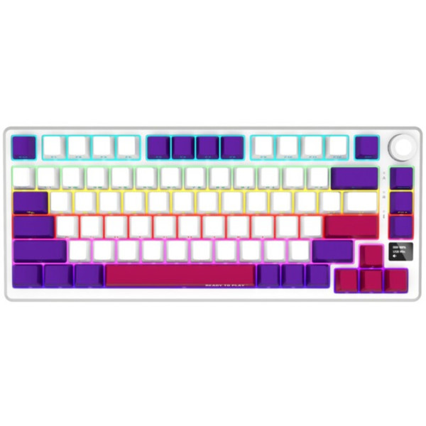 Фото - Клавиатура беспроводная игровая Lorgar KBP7075W Wireless Gaming Mechanical Pro White (LRG-KBP7075W-WH-US)