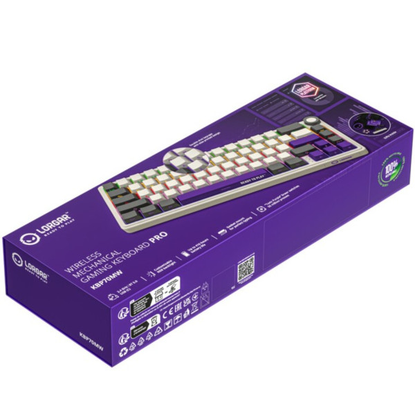 Фото - Клавиатура беспроводная игровая Lorgar KBP70MW Wireless Mechanical Pro Beige (LRG-KBP70MW-RT-US)