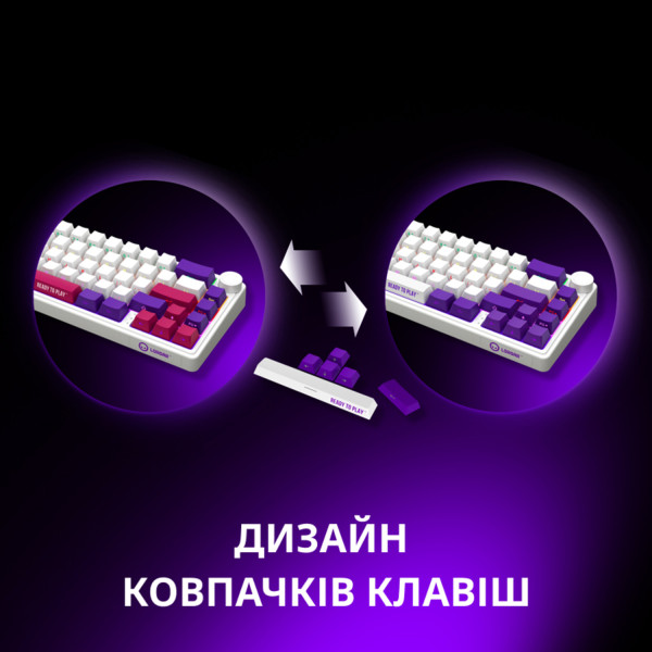 Фото - Клавиатура беспроводная игровая Lorgar KBP70MW Wireless Mechanical Pro Beige (LRG-KBP70MW-RT-US)