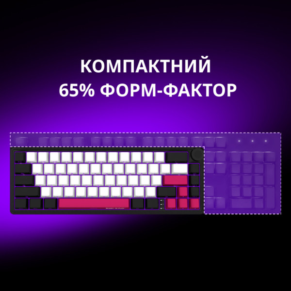 Фото - Клавиатура беспроводная игровая Lorgar KBP70MW Wireless Mechanical Pro White (LRG-KBP70MW-WH-US)