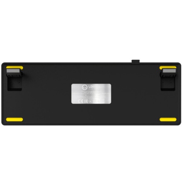 Фото - Клавиатура беспроводная игровая Lorgar KBP70MW Wireless Mechanical Pro Black-Yellow (LRG-KBP70MW-YL-US)