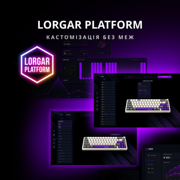 Фото - Клавиатура беспроводная игровая Lorgar KBP70MW Wireless Mechanical Pro Black-Yellow (LRG-KBP70MW-YL-US)