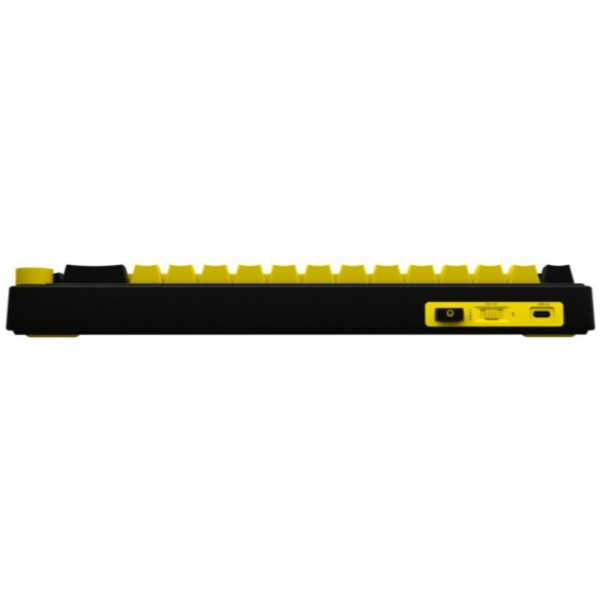 Фото - Клавиатура беспроводная игровая Lorgar KBP70MW Wireless Mechanical Pro Black-Yellow (LRG-KBP70MW-YL-US)