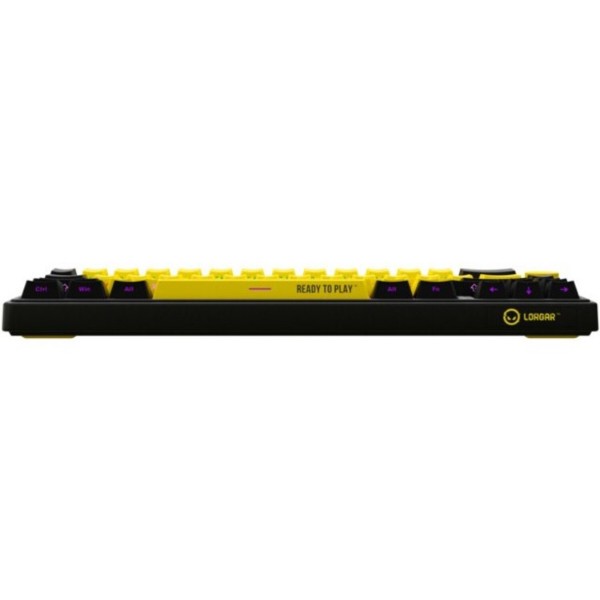 Фото - Клавиатура беспроводная игровая Lorgar KBP70MW Wireless Mechanical Pro Black-Yellow (LRG-KBP70MW-YL-US)