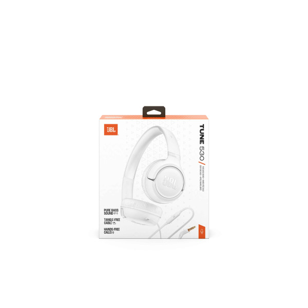 Фото - Навушники накладні дротові JBL Tune 530 White (JBLT530WHT)