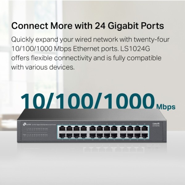 Фото - Коммутатор локальной сети (Switch) TP-Link LS1024G