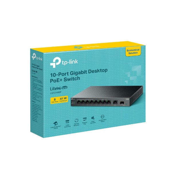 Фото - Коммутатор локальной сети (Switch) TP-Link LS1210GP