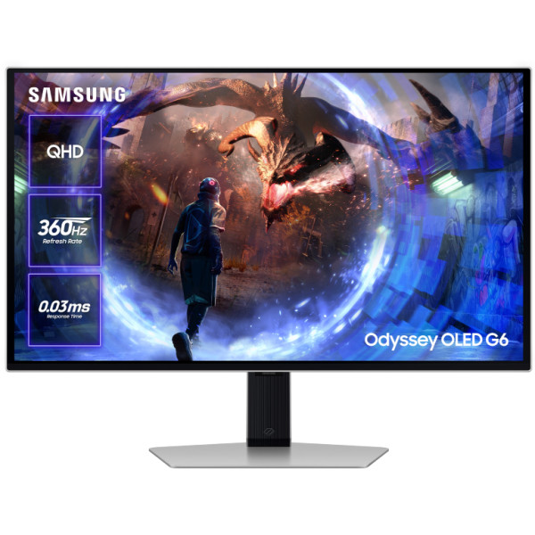 Фото - Монітор ігровий Samsung Odyssey OLED G6 (LS27DG600SIXCI/UA)