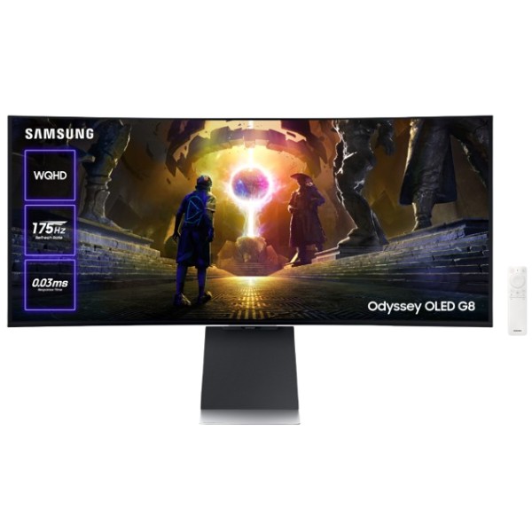 Фото - Монітор ігровий Samsung Odyssey OLED G8 SMART (LS34DG852SIXUA/ZXUA)