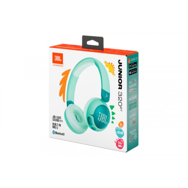 Фото - Наушники накладные беспроводные JBL Junior 320BT Green (JBLJR320BTGRN)