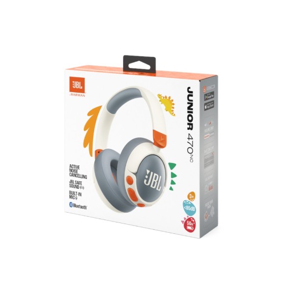 Фото - Наушники накладные беспроводные JBL Jr 470 nc White (JBLJR470NCWHT)