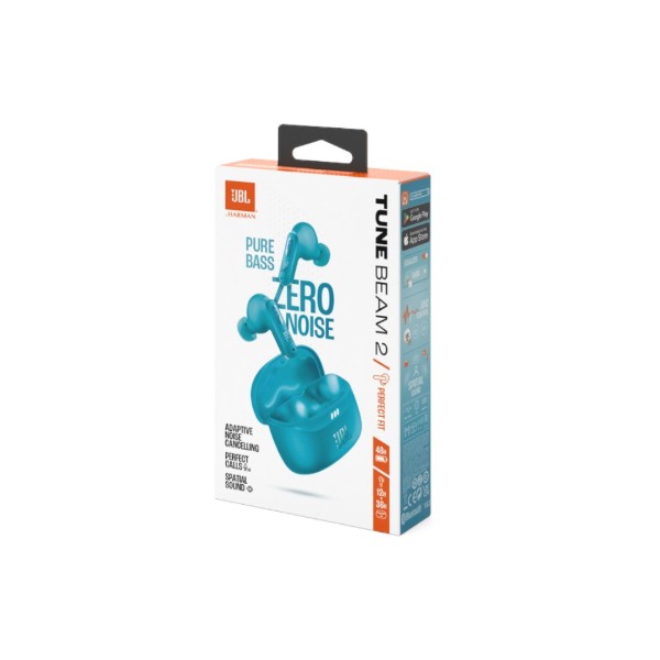 Фото - Уцінка - Навушники вкладиші бездротові TWS JBL Tune Beam 2 Turquoise (JBLTBEAM2TQE)