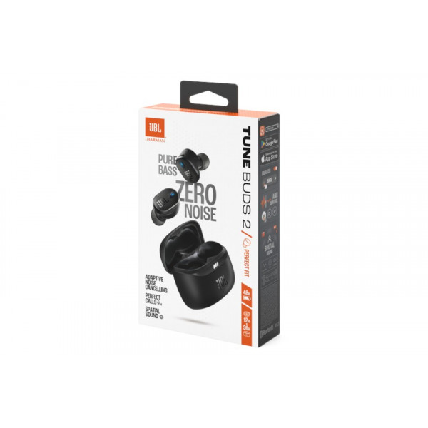 Фото - Уцінка - Навушники-вкладиші бездротові TWS JBL Tune Buds 2 Black (JBLTBUDS2BLK)