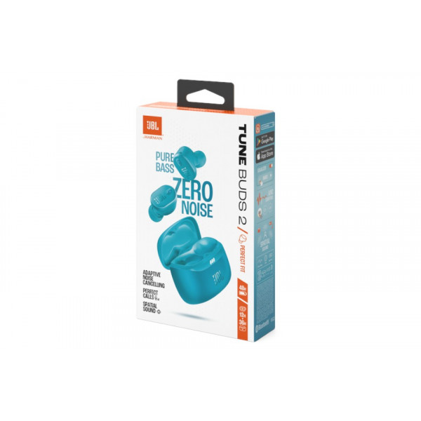 Фото - Навушники вкладиші бездротові TWS JBL Tune Buds 2 Turquoise (JBLTBUDS2TQE)