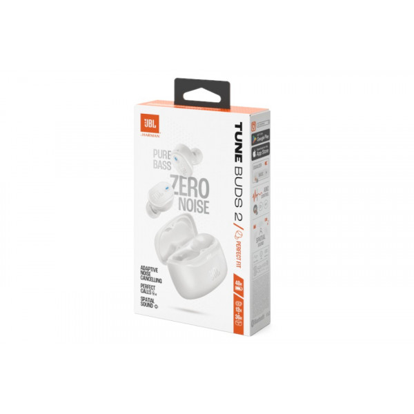 Фото - Навушники вкладиші бездротові TWS JBL Tune Buds 2 White (JBLTBUDS2WHT)