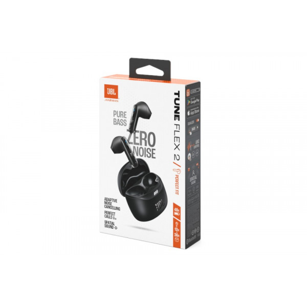 Фото - Наушники вкладыши беспроводные TWS JBL Tune Flex 2 Black (JBLTFLEX2BLK)