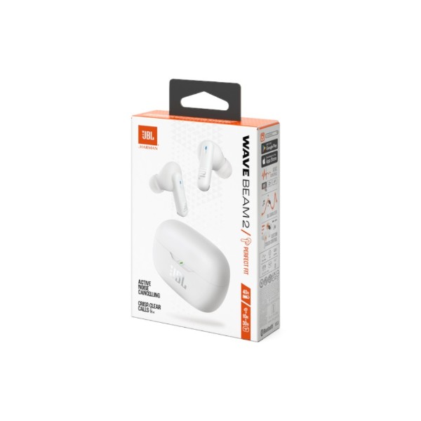 Фото - Навушники вкладиші бездротові TWS JBL Wave Beam 2 White (JBLWBEAM2WHT)