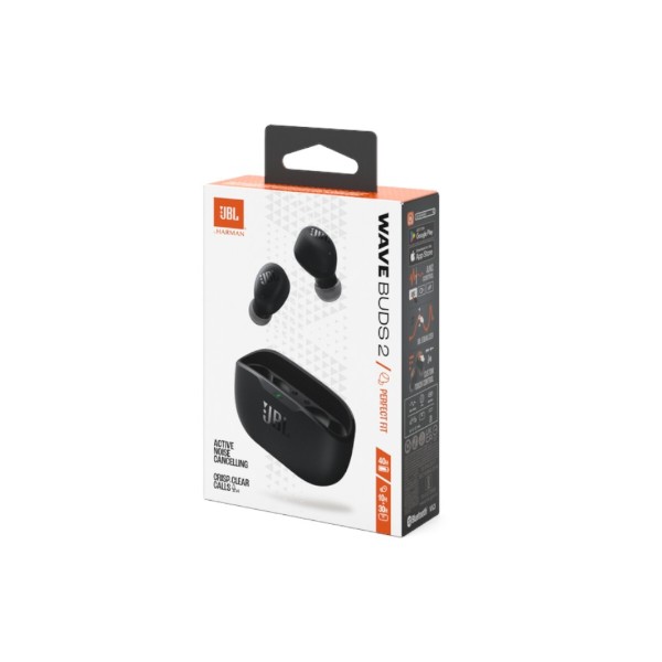 Фото - Навушники вкладиші бездротові TWS JBL Wave Buds 2 Black (JBLWBUDS2BLK)