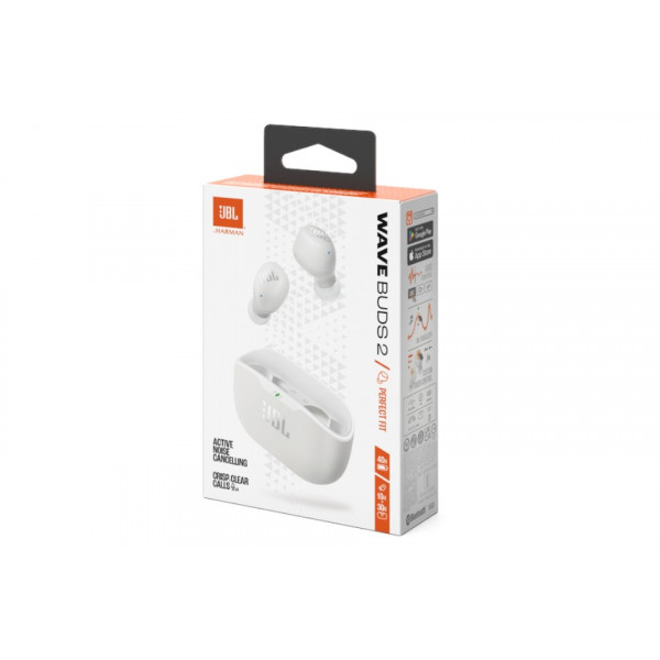 Фото - Навушники вкладиші бездротові TWS JBL Wave Buds 2 White (JBLWBUDS2WHT)