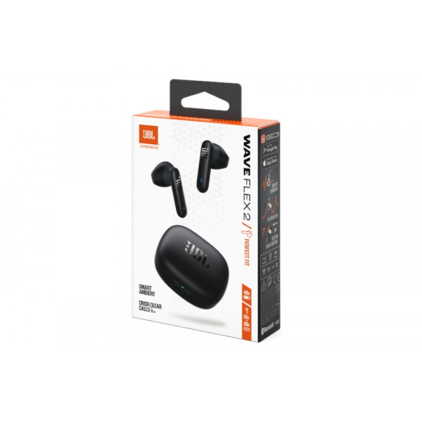Фото - Наушники вкладыши беспроводные TWS JBL Wave Flex 2 Black (JBLWFLEX2BLK)