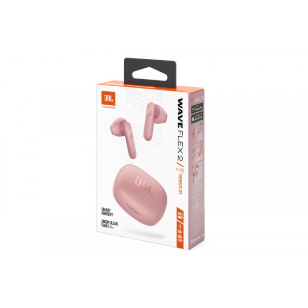 Фото - Наушники вкладыши беспроводные TWS JBL Wave Flex 2 Pink (JBLWFLEX2PIK)