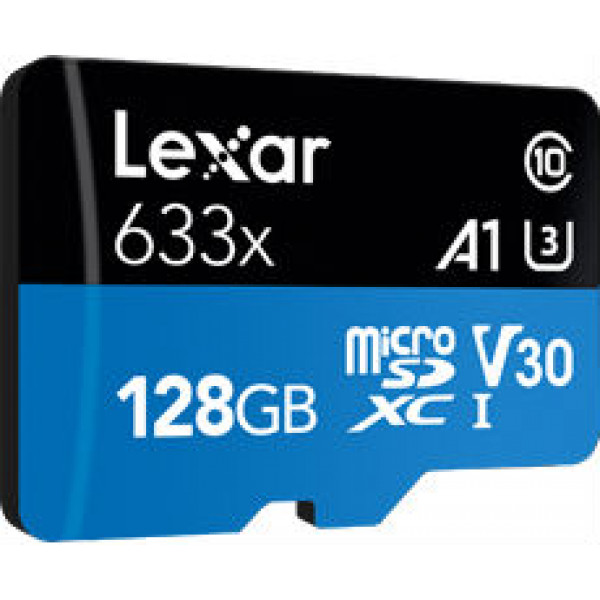 Фото - Карта памяти Lexar High-Performance 633x 128GB UHS-I С10 A1 V30 U3 (LSDMI128BB633A)