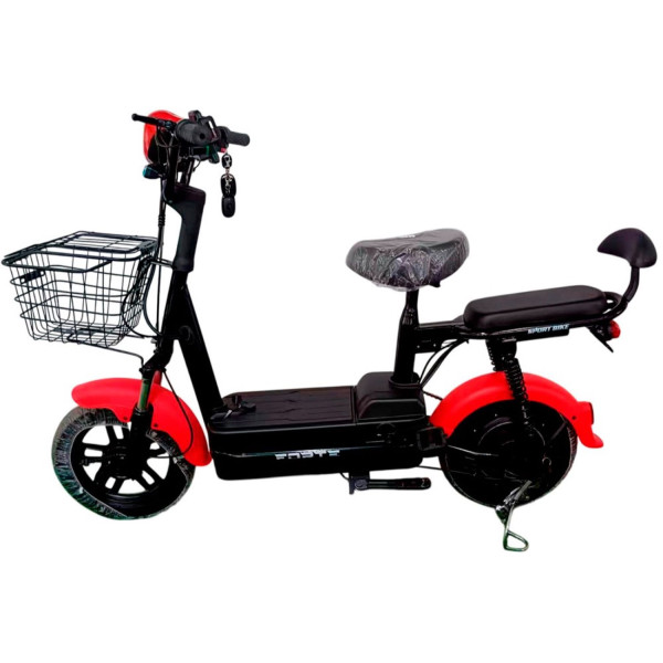 Фото - Электроскутер Forte LUCKY-WS350 красный (+Аккумулятор 12V15A/12А 4 шт.)