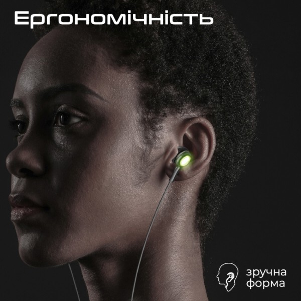 Фото - Наушники вкладыши проводные Promate lumibuds-c.black