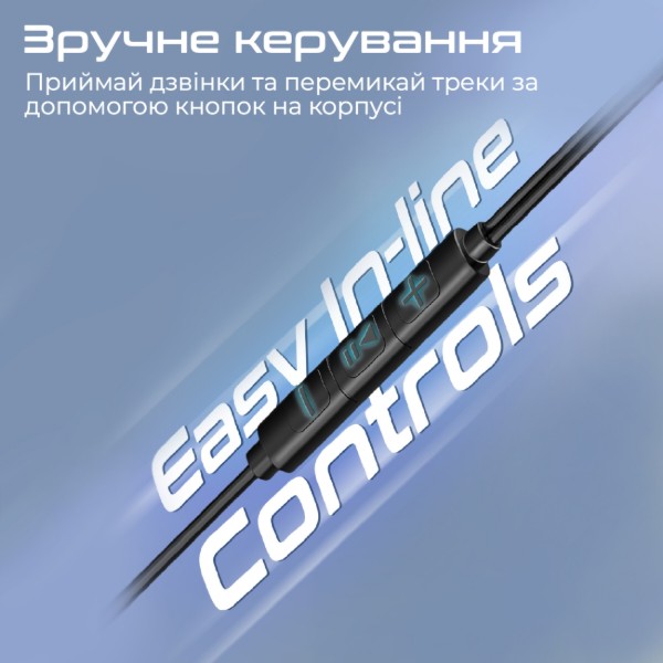 Фото - Наушники вкладыши проводные Promate lumibuds-c.black