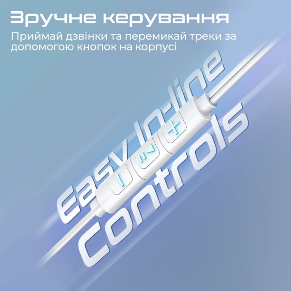 Фото - Наушники вкладыши проводные Promate lumibuds-c.silver