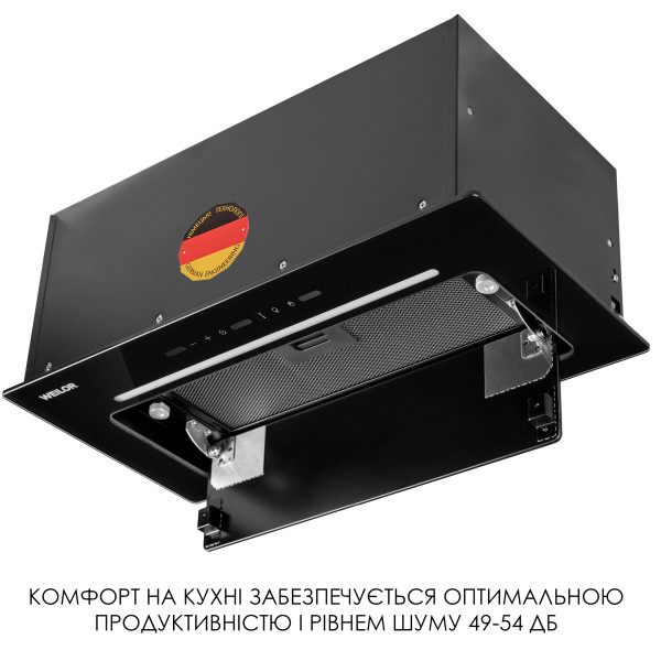 Фото - Вытяжка встраиваемая Weilor LUMINA WBG 69 BLACK SILENCE