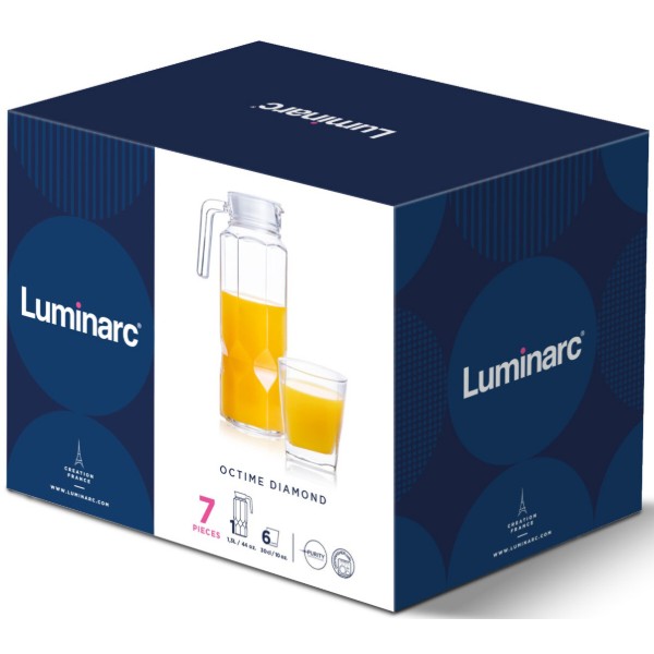 Фото - Набір для напоїв Luminarc OCTIME DIAMOND 7 пр. (X2980)