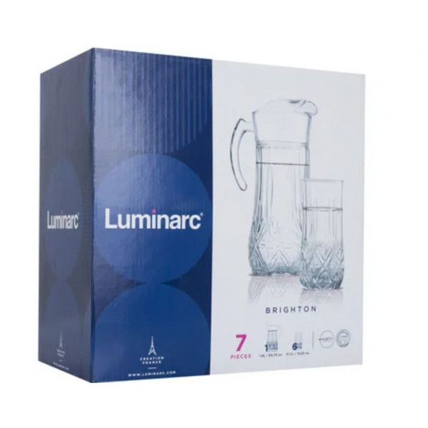 Фото - Набір для напоїв Luminarc Brighton 7 пр. (N0782)