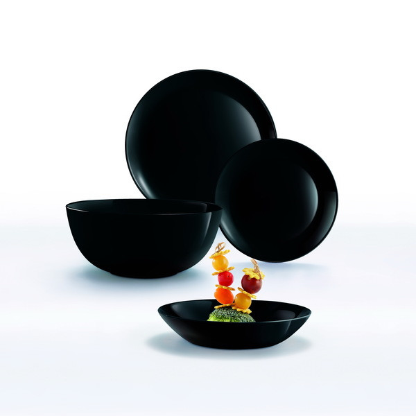 Фото - Тарілка десертна Luminarc Diwali Black 19 см (P0789)
