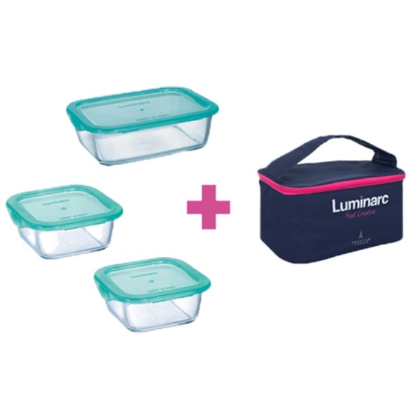 Фото - Набор емкостей для хранения Luminarc Keep'n Box + Bag (P8001)