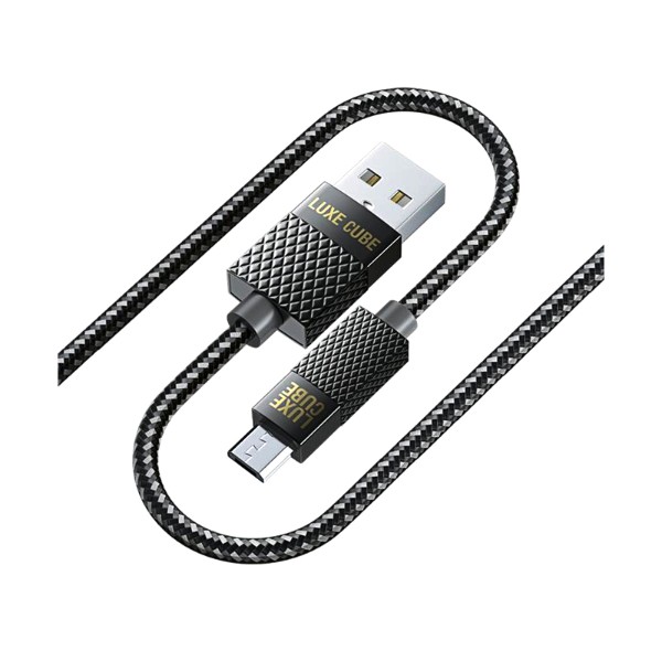 Фото - Кабель Luxe Cube Premium USB-microUSB 1m Grey (8886668686167)